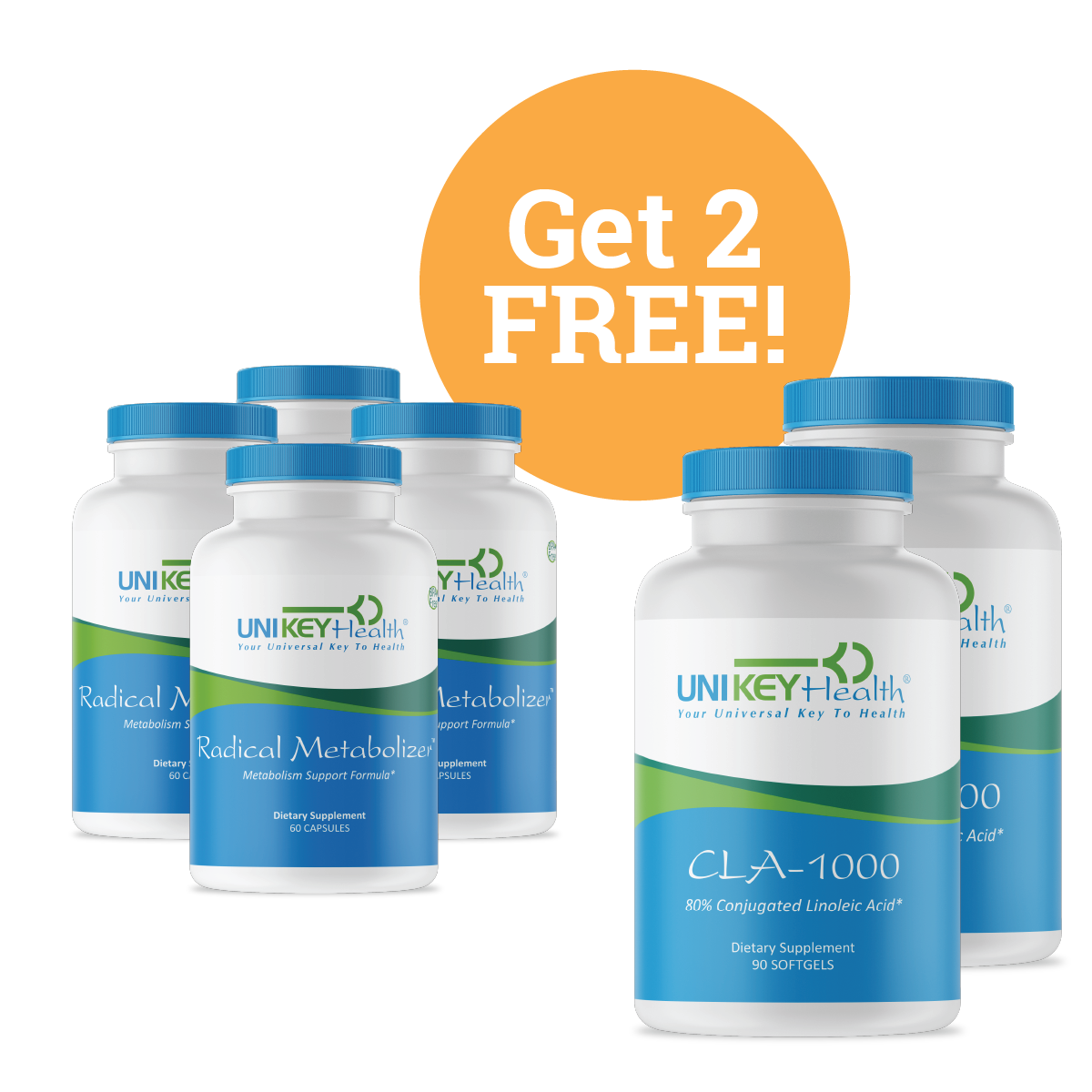 21-02-03-Buy4Get2 Buy 4 Radical Metabolizers, get 2 CLA-1000s Free!
