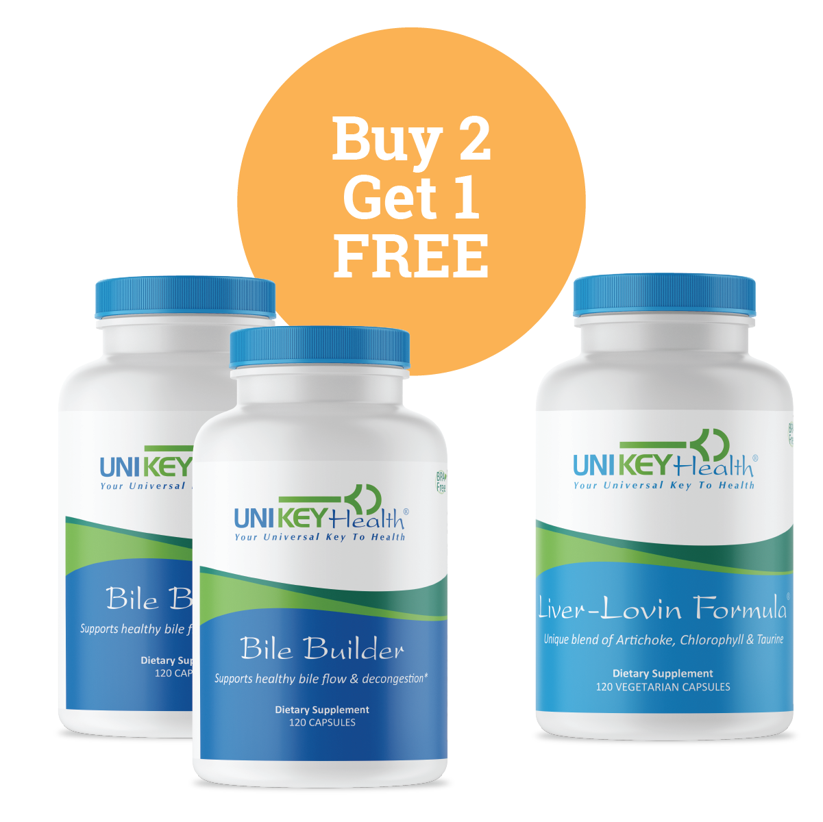 Buy 2 Get 1 Free Buy 2 Bile Builder get Liver-Lovin Formula FREE